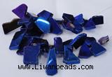 CTD1171 Top drilled 15*25mm - 30*40mm freeform plated agate beads