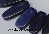 CTD1581 Top drilled 10*20mm - 12*35mm freeform lapis lzuli beads