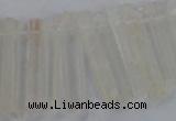 CTD1620 Top drilled 5*25mm - 6*45mm sticks white crystal beads