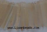 CTD1621 Top drilled 5*25mm - 6*45mm sticks white crystal beads