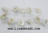 CTD1680 Top drilled 15*25mm - 30*35mm nuggets druzy agate beads