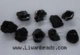 CTD1687 Top drilled 15*25mm - 30*35mm nuggets druzy agate beads