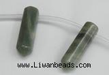 CTD1801 Top drilled 10*30mm - 10*32mm sticks seaweed quartz beads