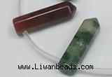 CTD1811 Top drilled 10*30mm - 10*32mm sticks Indian agate beads