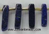 CTD1923 Top drilled 6*20mm - 8*45mm sticks lapis lazuli beads