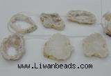 CTD1975 Top drilled 40*45mm - 50*60mm freeform druzy agate beads