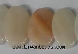 CTD21 Top drilled 20*30mm oval pink aventurine beads wholesale