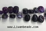 CTD2122 Top drilled 15*25mm - 18*25mm freeform agate beads