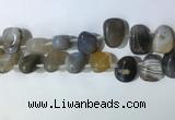 CTD2147 Top drilled 15*25mm - 18*25mm freeform agate beads