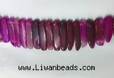 CTD2165 Top drilled 8*20mm - 10*40mm sticks agate gemstone beads