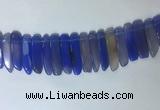 CTD2168 Top drilled 8*20mm - 10*40mm sticks agate gemstone beads