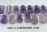 CTD2338 Top drilled 16*18mm - 20*30mm freeform lavender amethyst beads