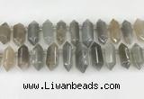 CTD2393 Top drilled 13*30mm - 14*42mm sticks moonstone beads