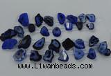 CTD2751 Top drilled 18*25mm - 25*45mm freeform druzy agate beads