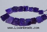 CTD2755 Top drilled 25*30mm - 35*45mm freeform agate beads