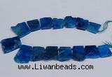 CTD2758 Top drilled 25*30mm - 35*45mm freeform agate beads