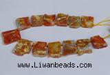 CTD2832 Top drilled 25*30mm - 35*45mm freeform agate beads