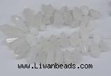 CTD2859 Top drilled 15*20mm - 22*50mm sticks quartz beads