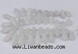 CTD2860 Top drilled 15*20mm - 22*50mm sticks plated quartz beads