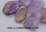 CTD303 Top drilled 15*20mm - 20*25mm freeform ametrine gemstone beads