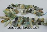 CTD3518 Top drilled 10*20mm - 12*40mm sticks amazonite beads