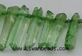 CTD3549 Top drilled 6*20mm - 8*35mm sticks quartz beads wholesale