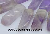 CTD3587 Top drilled 10*20mm - 12*40mm sticks lavender amethyst beads