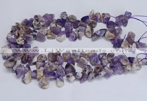 CTD3602 Top drilled 10*14mm - 13*18mm nuggets dogtooth amethyst beads