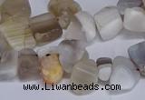 CTD3609 Top drilled 10*14mm - 13*18mm nuggets botswana agate beads