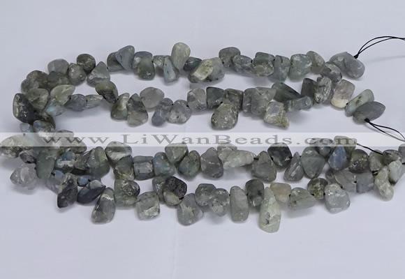 CTD3611 Top drilled 10*14mm - 13*18mm nuggets labradorite beads