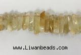 CTD3724 Top drilled 8*20mm - 10*50mm sticks citrine gemstone beads