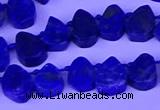 CTD3862 Top drilled 8*10mm - 10*12mm freeform lapis lazuli beads