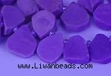 CTD3872 Top drilled 10*12mm - 14*16mm freeform kunzite beads