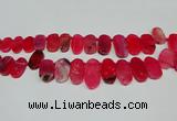 CTD4005 Top drilled 14*22mm - 22*42mm freeform agate gemstone beads