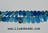 CTD4006 Top drilled 14*22mm - 22*42mm freeform agate gemstone beads