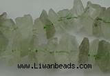 CTD410 Top drilled 4*8mm - 6*15mm nuggets green quartz beads