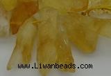 CTD417 Top drilled 10*20mm - 15*35mm nuggets citrine gemstone beads