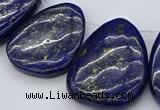 CTD457 15.5 inches 25*30mm - 35*45mm freeform lapis lazuli beads