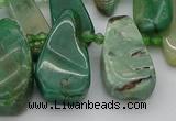 CTD493 Top drilled 10*22mm - 15*45mm freeform African jade beads