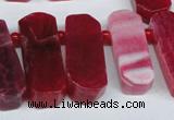 CTD592 Top drilled 12*30mm - 15*50mm wand agate gemstone beads