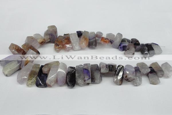 CTD602 Top drilled 10*18mm - 12*28mm nuggets agate gemstone beads