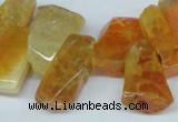 CTD603 Top drilled 10*18mm - 12*28mm nuggets agate gemstone beads