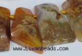 CTD657 Top drilled 25*40mm - 30*55mm freeform agate beads