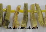 CTD670 Top drilled 10*25mm - 12*45mm wand agate gemstone beads