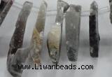 CTD676 Top drilled 10*25mm - 12*45mm wand agate gemstone beads