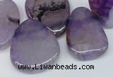 CTD687 Top drilled 18*25mm - 28*40mm freeform agate gemstone beads