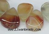 CTD696 Top drilled 18*25mm - 22*30mm freeform agate gemstone beads