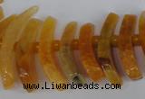 CTD710 Top drilled 12*25mm - 15*40mm wand agate gemstone beads