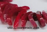 CTD711 Top drilled 12*25mm - 15*40mm wand agate gemstone beads