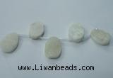 CTD800 Top drilled 20*30mm - 25*35mm freeform agate beads